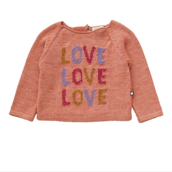 oeuf 100% Baby Alpaca Peony Knit Sweater 0-12 months - Picture 1 of 14